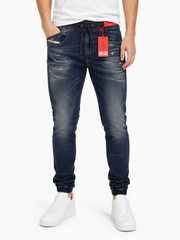 DIESEL 2060 D-Strukt Jogg 068JD Men Jeans W34 Blue Faded Distress RRP295