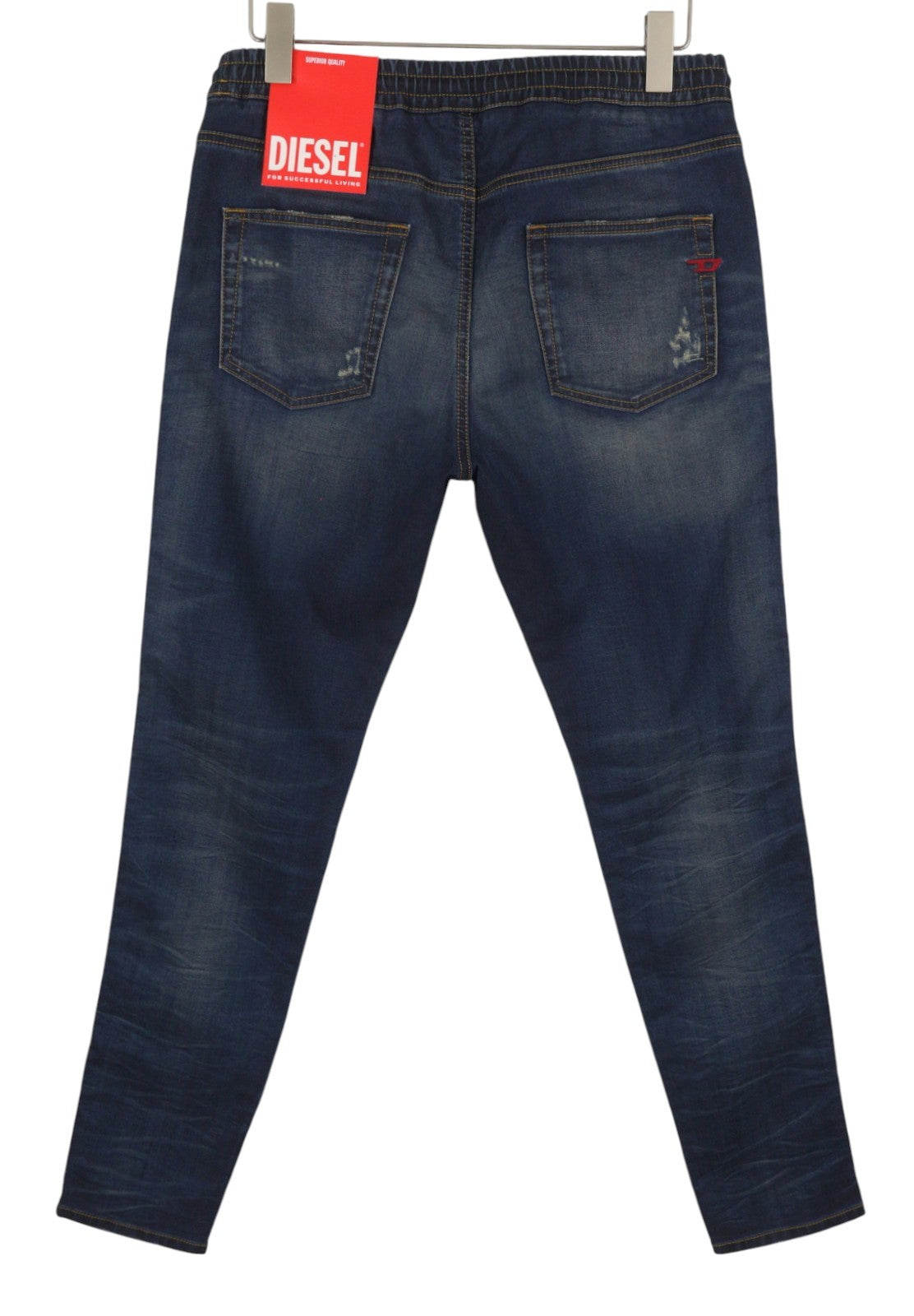 DIESEL 2060 D-Strukt Jogg 068JD Men Jeans W34 Blue Faded Distress RRP295