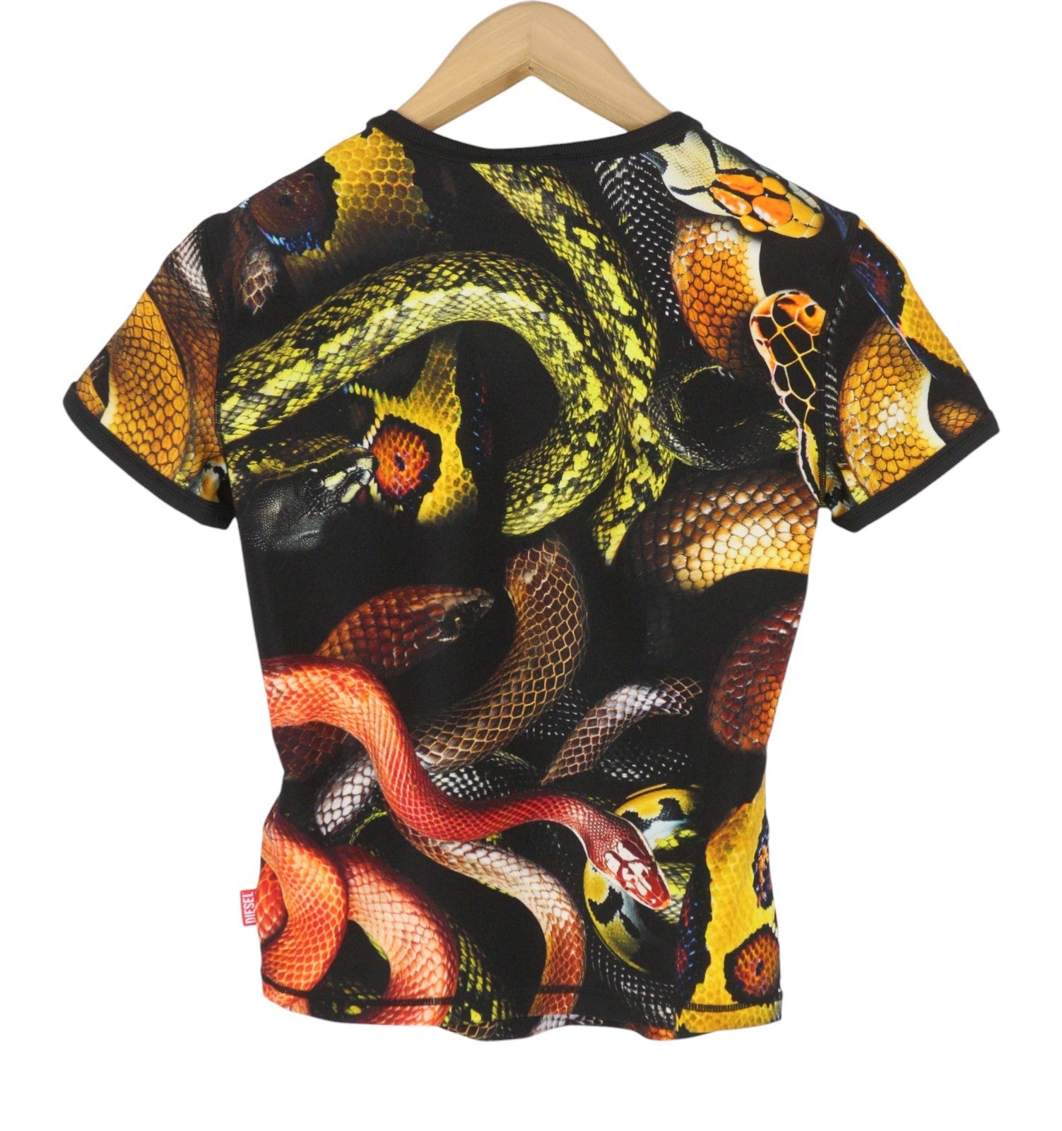 DIESEL CL-T-Uncle-Snake Women T-Shirt M Colourful Short Sleeve RRP230