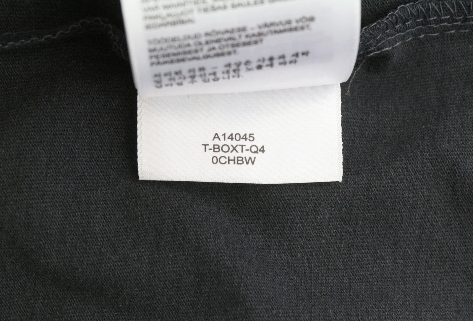 DIESEL T-Boxt-Q4 Men T-Shirt L Black Patterned Oversized Crew Short Sleeved