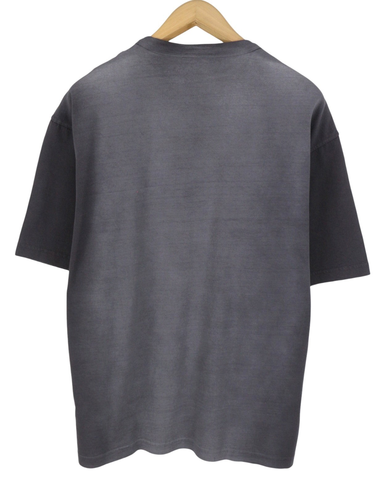 DIESEL T-Wash-Q1 Men T-Shirt XL Grey Faded Patterned Oversized Short Sleeve