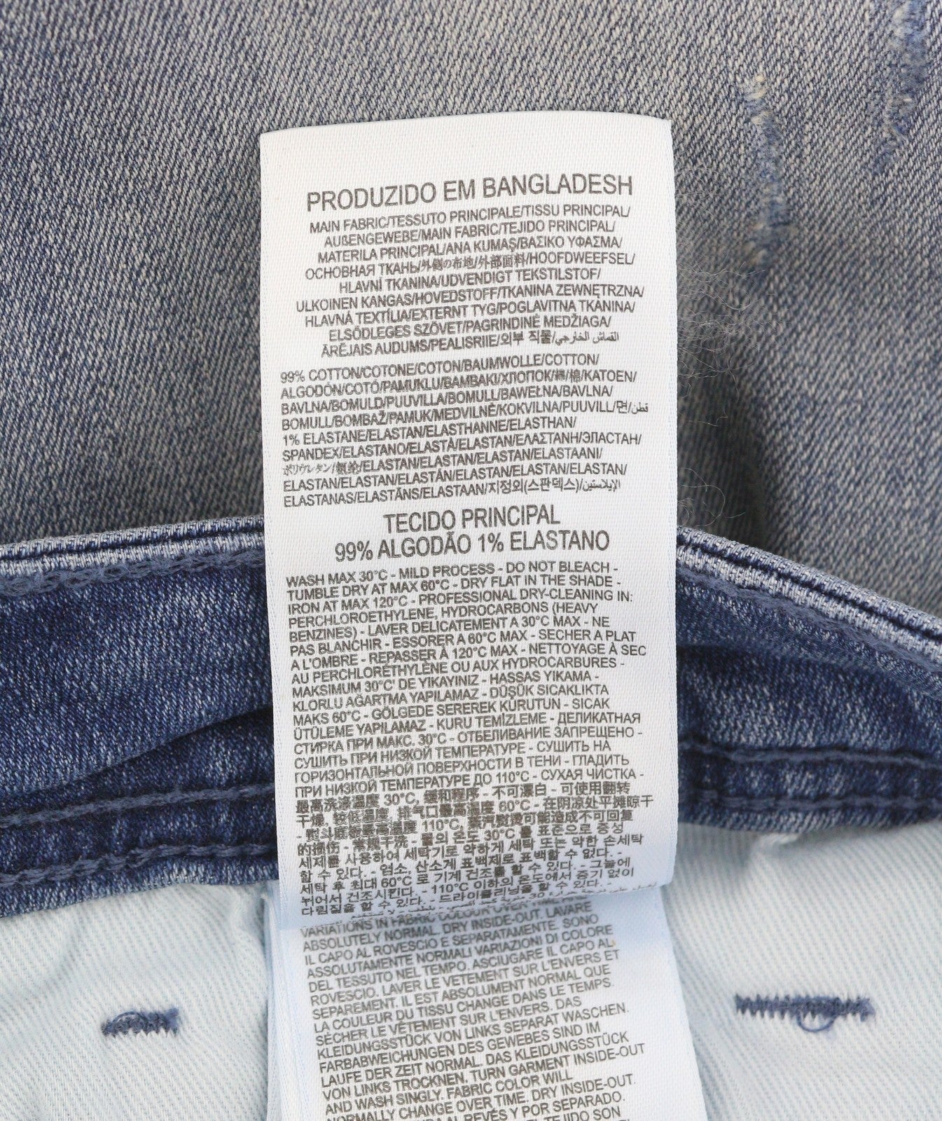 DIESEL 1979 Sleenker RBG04 Men Jeans W32/L32 Blue Distress Faded Skinny RRP195