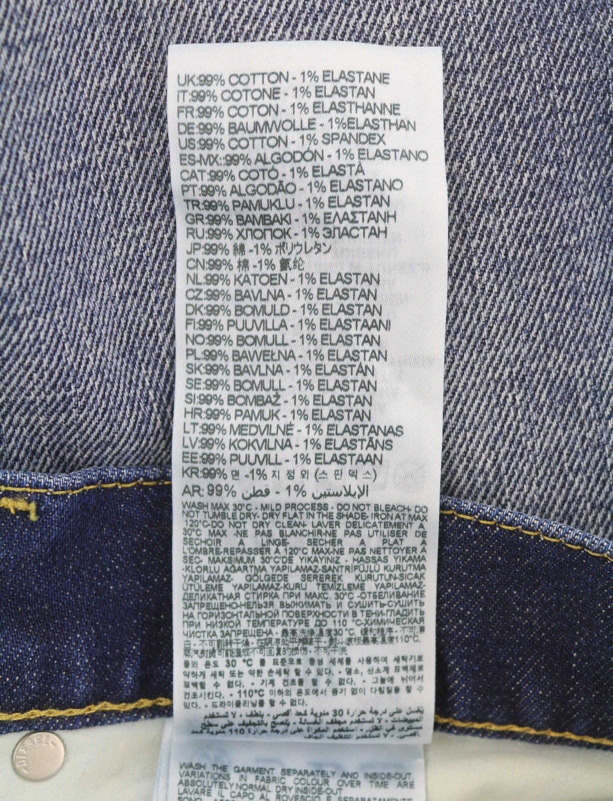 DIESEL 2019 D-Strukt R917I Men Jeans W34/L32 Blue Faded Distress Slim RRP195