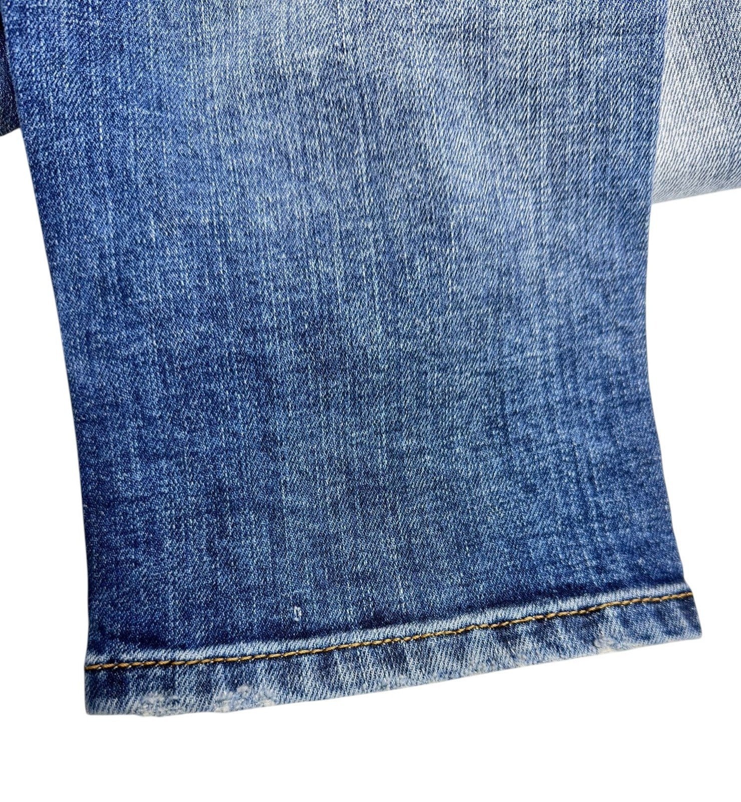 DIESEL 2019 D-Strukt 09G32 Men's Jeans W30/L34 Blue Whiskers Faded Distress