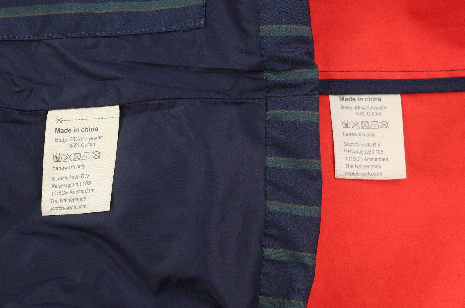SCOTCH & SODA Men's Jacket M Dark Blue Double Garment Hidden Button Mid-Length