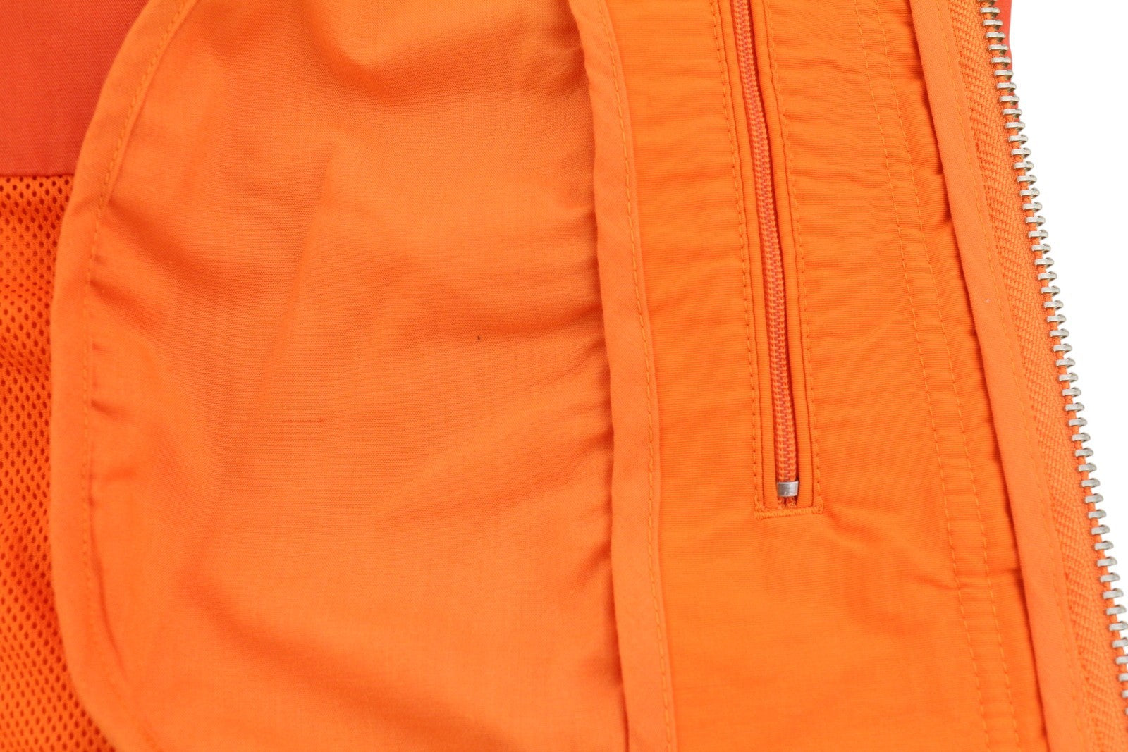 SCOTCH & SODA Men's Jacket L Orange Hooded Unlined Full Zip Lightweight