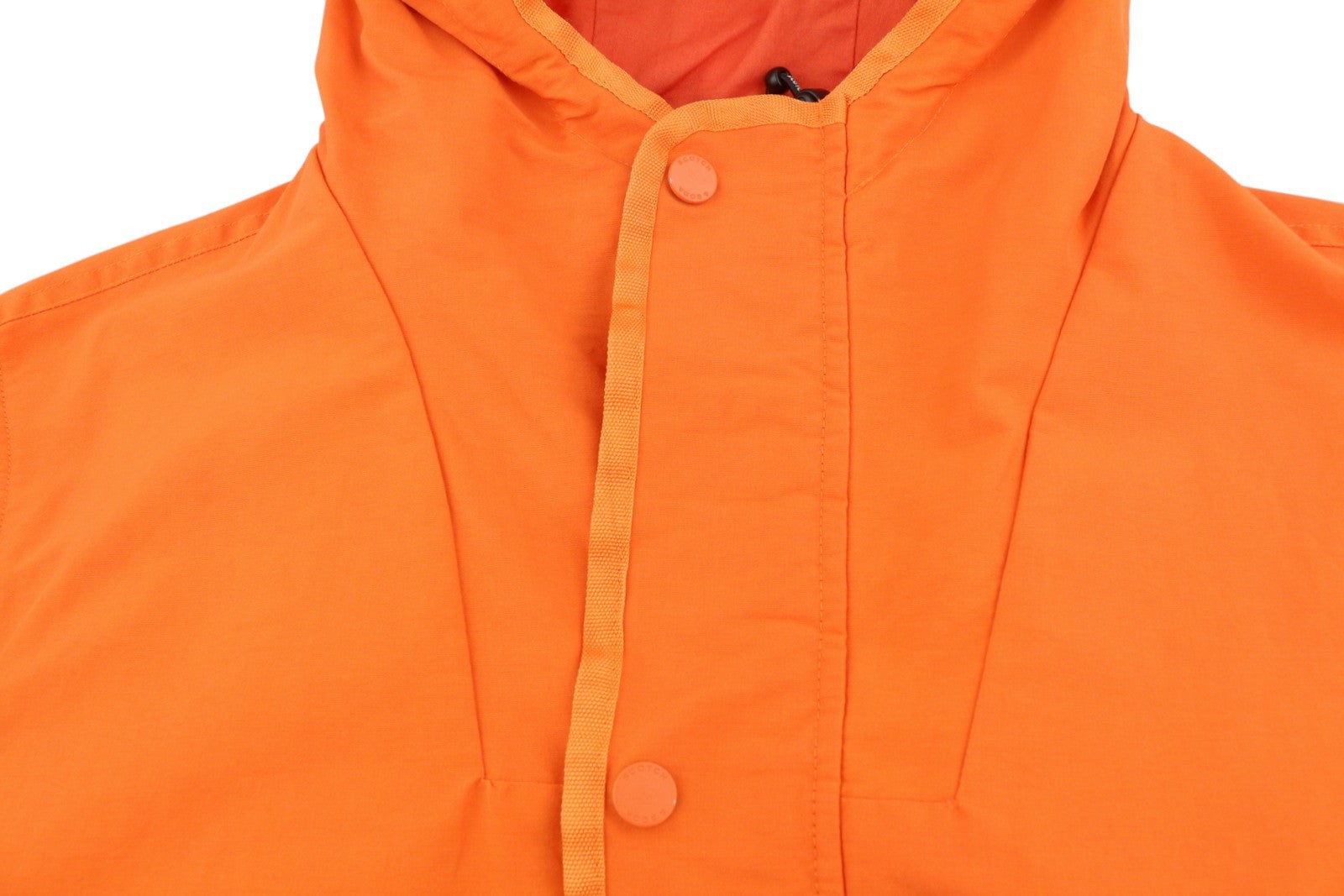 SCOTCH & SODA Men's Jacket L Orange Hooded Unlined Full Zip Lightweight