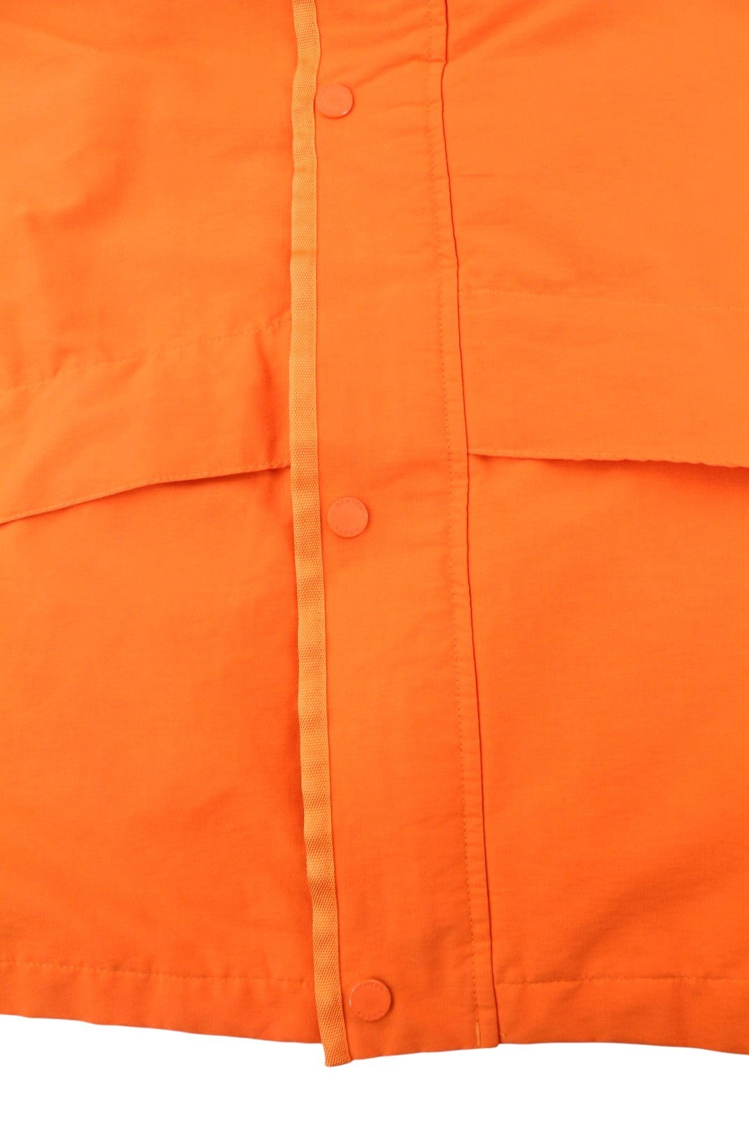 SCOTCH & SODA Men's Jacket L Orange Hooded Unlined Full Zip Lightweight