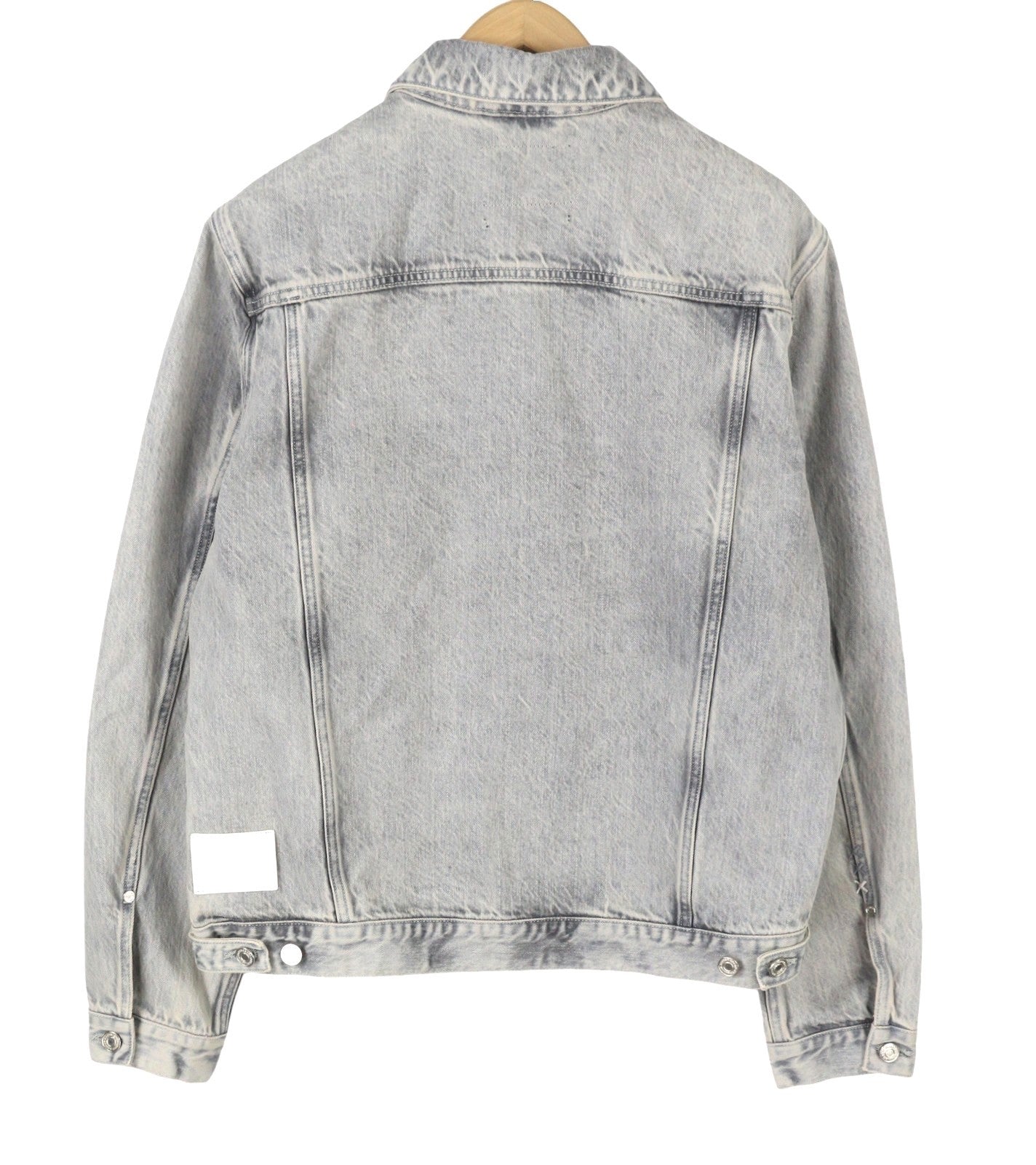 SCOTCH & SODA Men's Jacket L Grey Faded Patch Pockets Button-Up Spread Denim