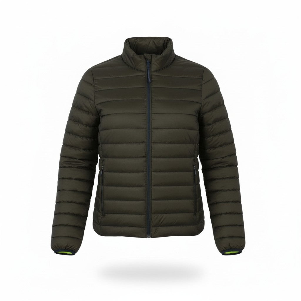 SCOTCH & SODA Men's Jacket S Dark Brown Quilted Padded Full Zip Puffer