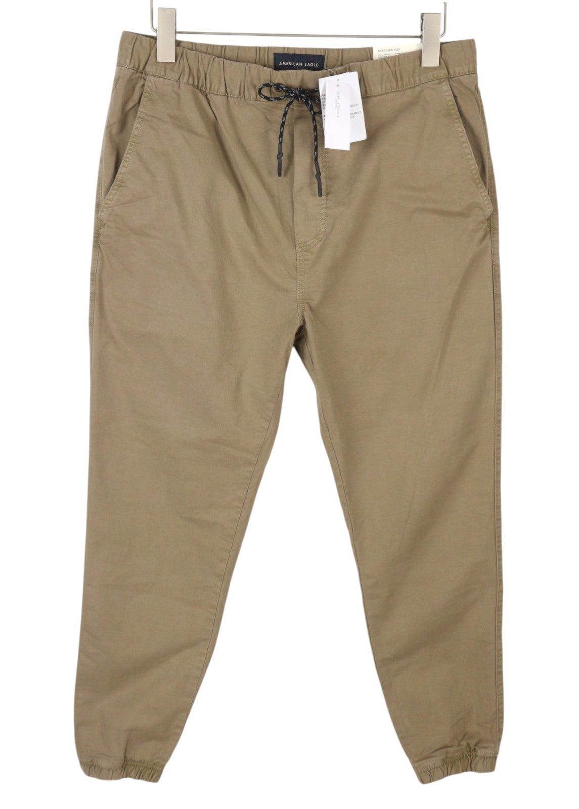AMERICAN EAGLE OUTFITTERS Twill Jogger Men's Trousers M Brown Next Level Flex