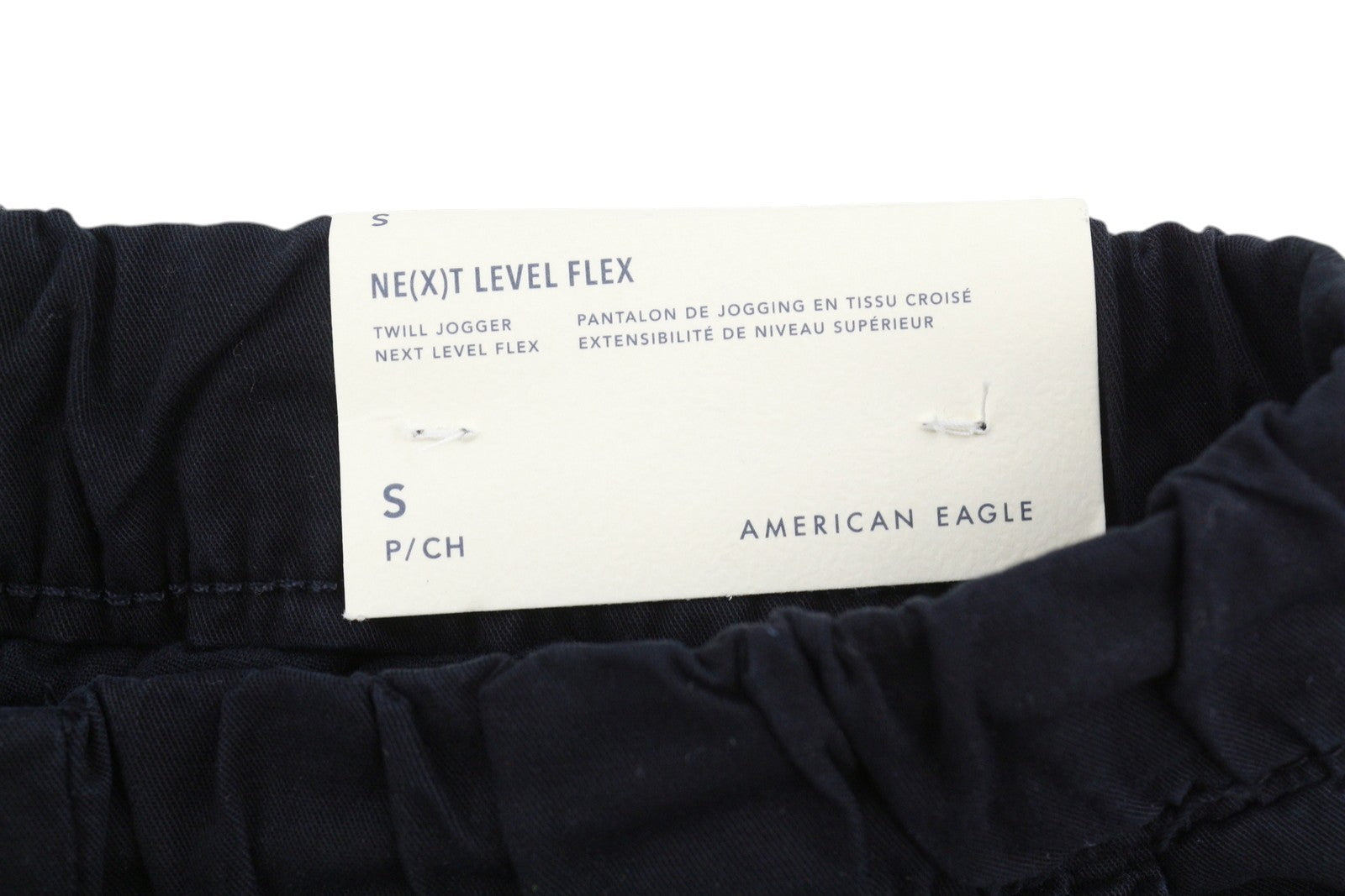 AMERICAN EAGLE OUTFITTERS Twill Jogger Men's Trousers S Black Next Level Flex