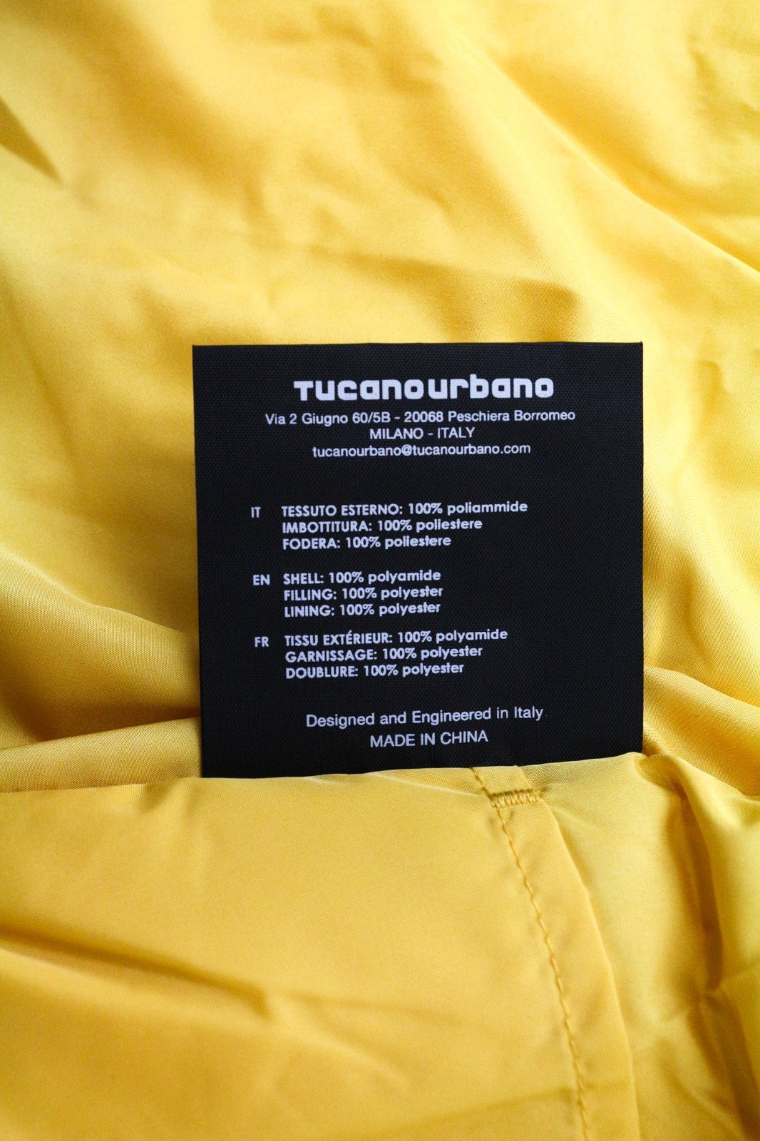 TUCANO URBANO Mercoledi Women Jacket IT38 Yellow Motorcycle Breathable Windproof
