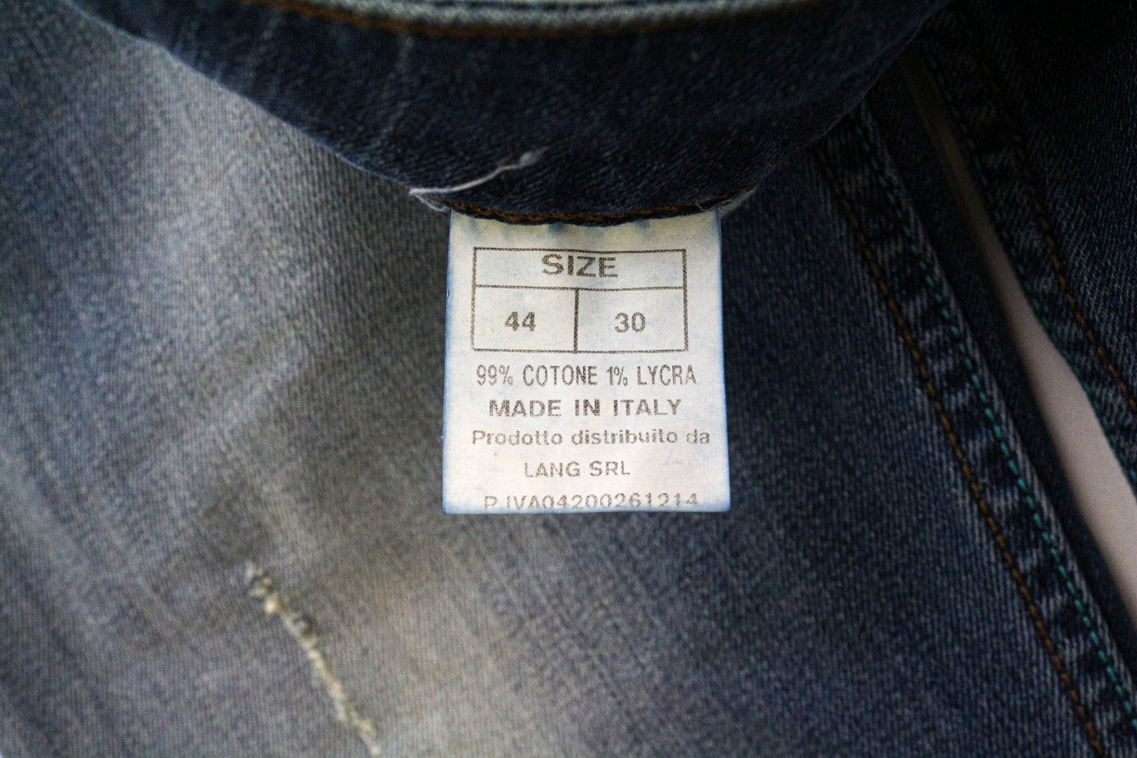 TAKESHY KUROSAWA Men Jeans W30 Slim Fit Wash Blue Cotton Stretch Distressed