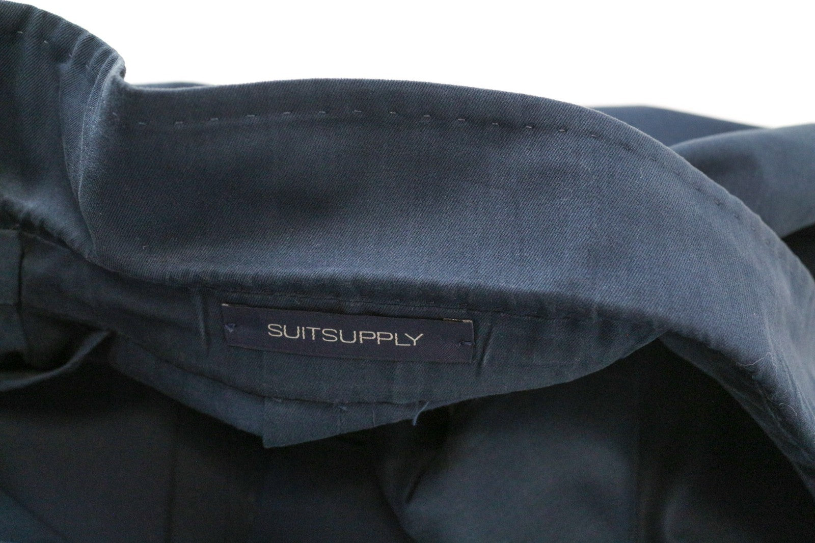 SUITSUPPLY La Spalla Men Blazer UK48L Blue Green Cotton Cashmere Unlined