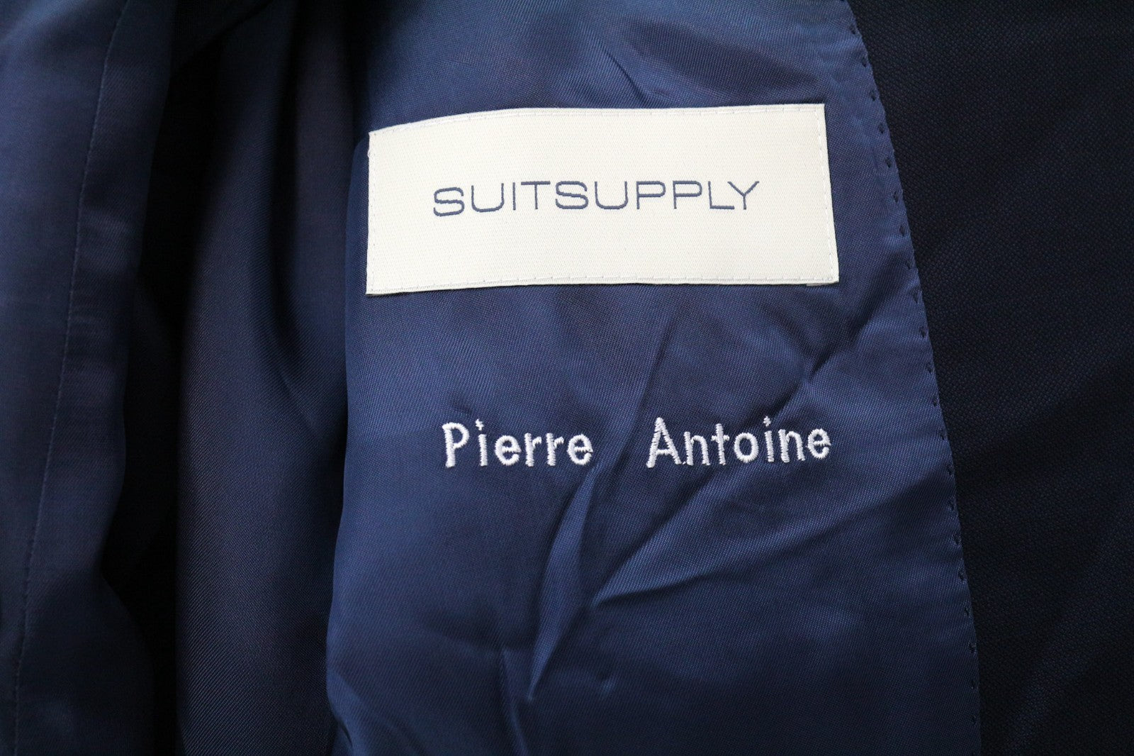 SUITSUPPLY La Spalla Men Suit UK38S Single-Breasted Pleated Wool Blue 2 Piece