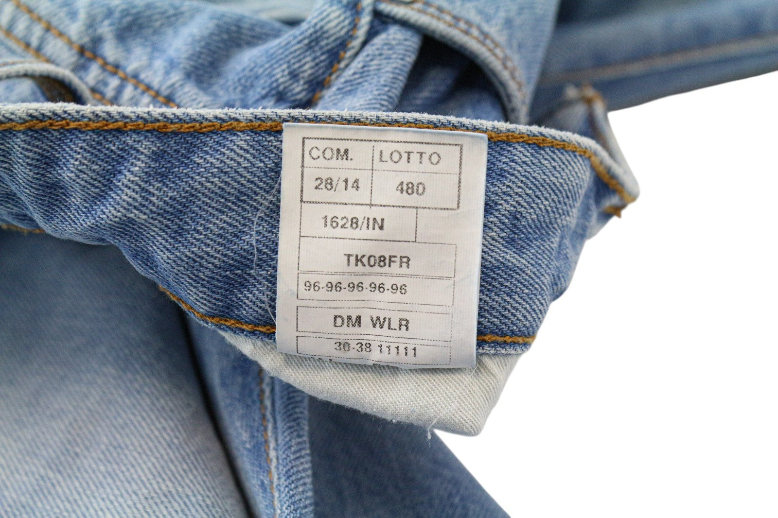 TAKESHY KUROSAWA Men Jeans W30 Slim Fit Pure Cotton Blue Painted Washed