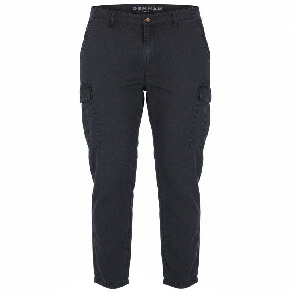 DENHAM Tara Women Trousers W30/L28 Relaxed Fit Black Casual Cargo
