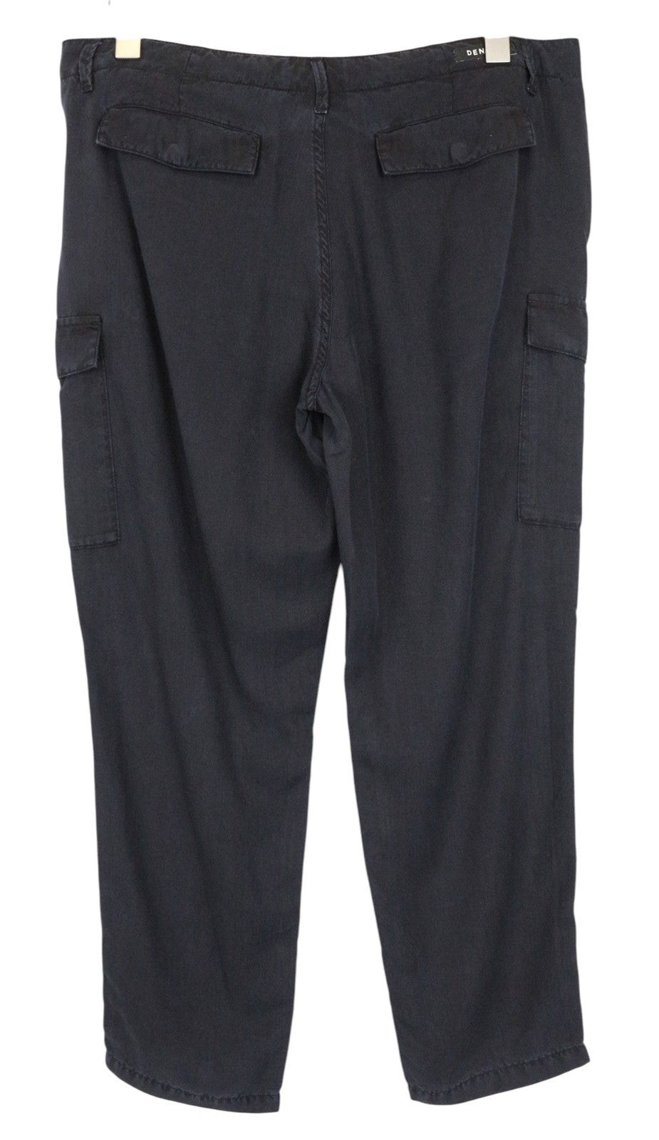 DENHAM Tara Women Trousers W30/L28 Relaxed Fit Black Casual Cargo