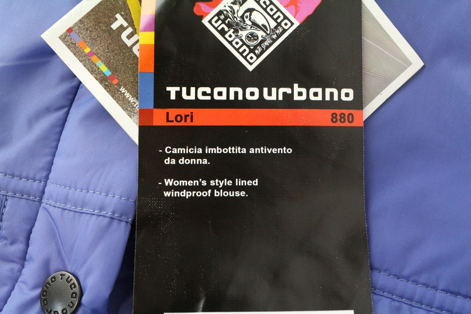 TUCANO URBANO Lori Women Jacket 2XS Purple Windproof Breathable Collared Moto