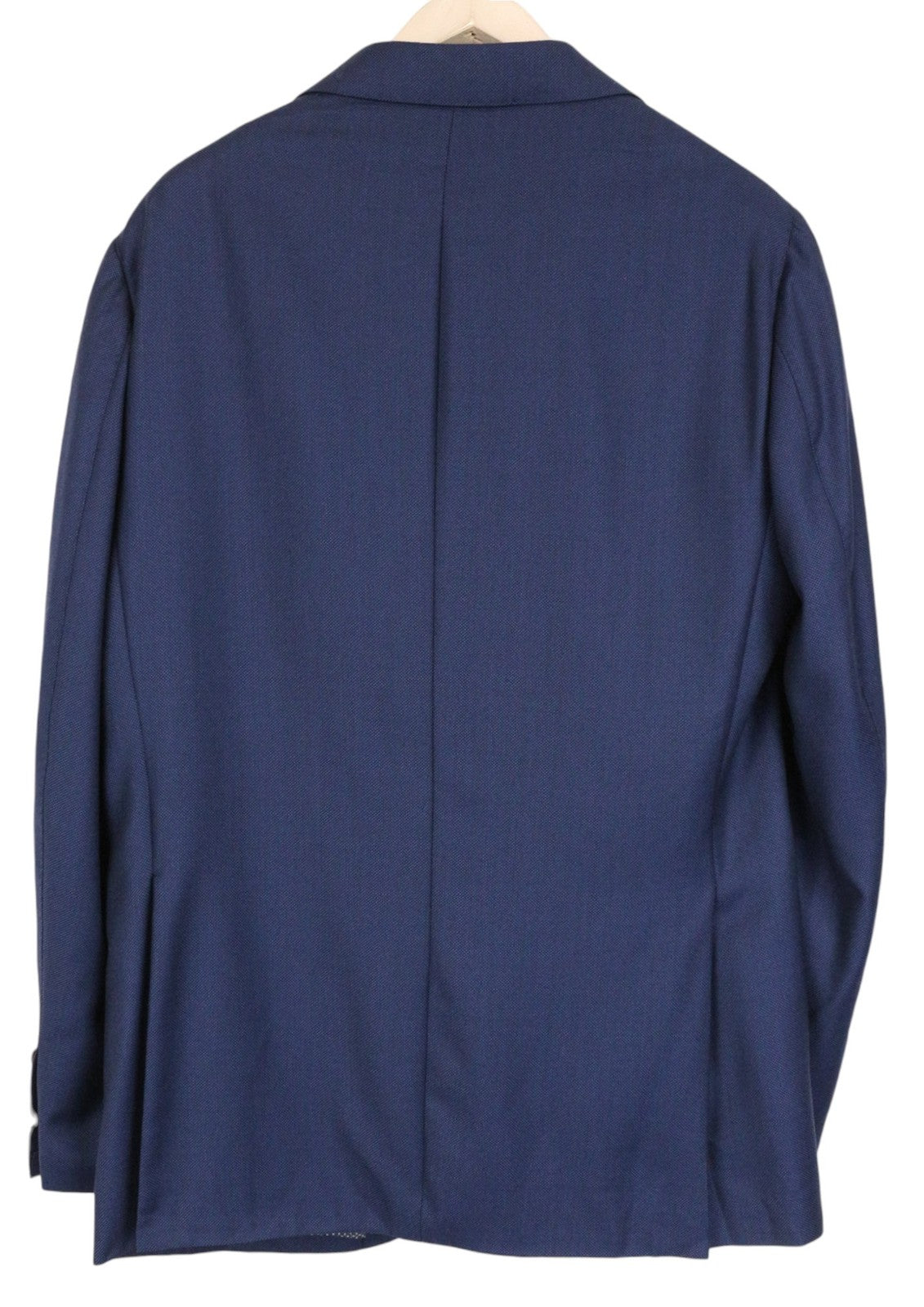 SUITSUPPLY La Spalla Men Suit UK44R Classic Lined Pleated Pure Wool Blue 2 Piece