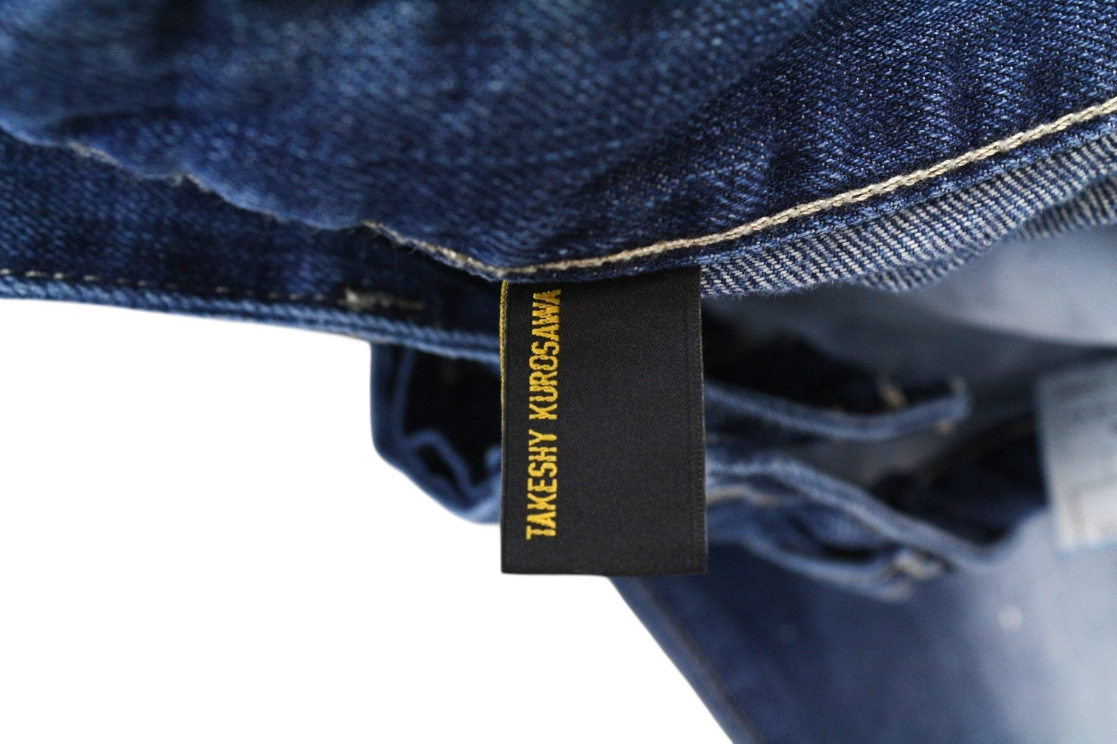 TAKESHY KUROSAWA Men Jeans W32 Pure Cotton Blue Regular Fit Faded Distressed
