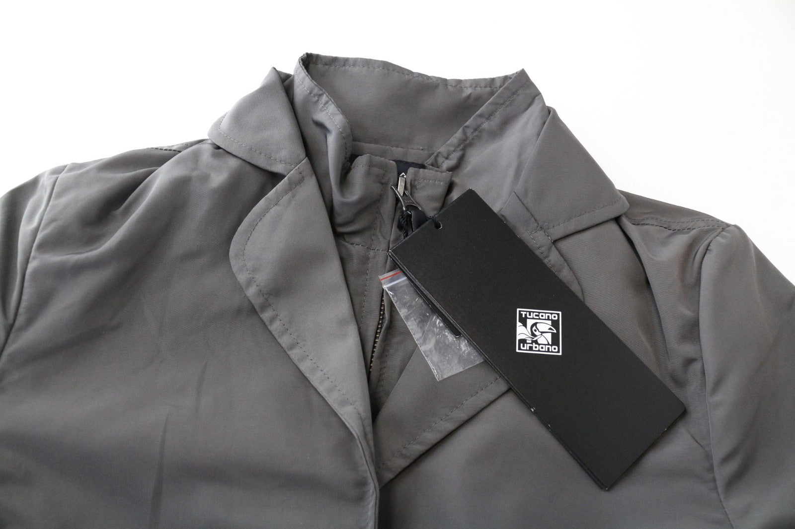 TUCANO URBANO Freccia Women Jacket 2XS Grey Water-repellent Lined Collared Moto