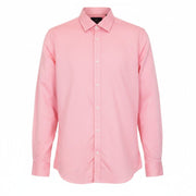 SCOTCH & SODA Men Shirt 2XL Pink Slim Melange Pure Cotton Patterned Classic