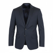 SCOTCH & SODA Men Blazer S Blue Cotton Stretch Half-Lined Two-Button Classic