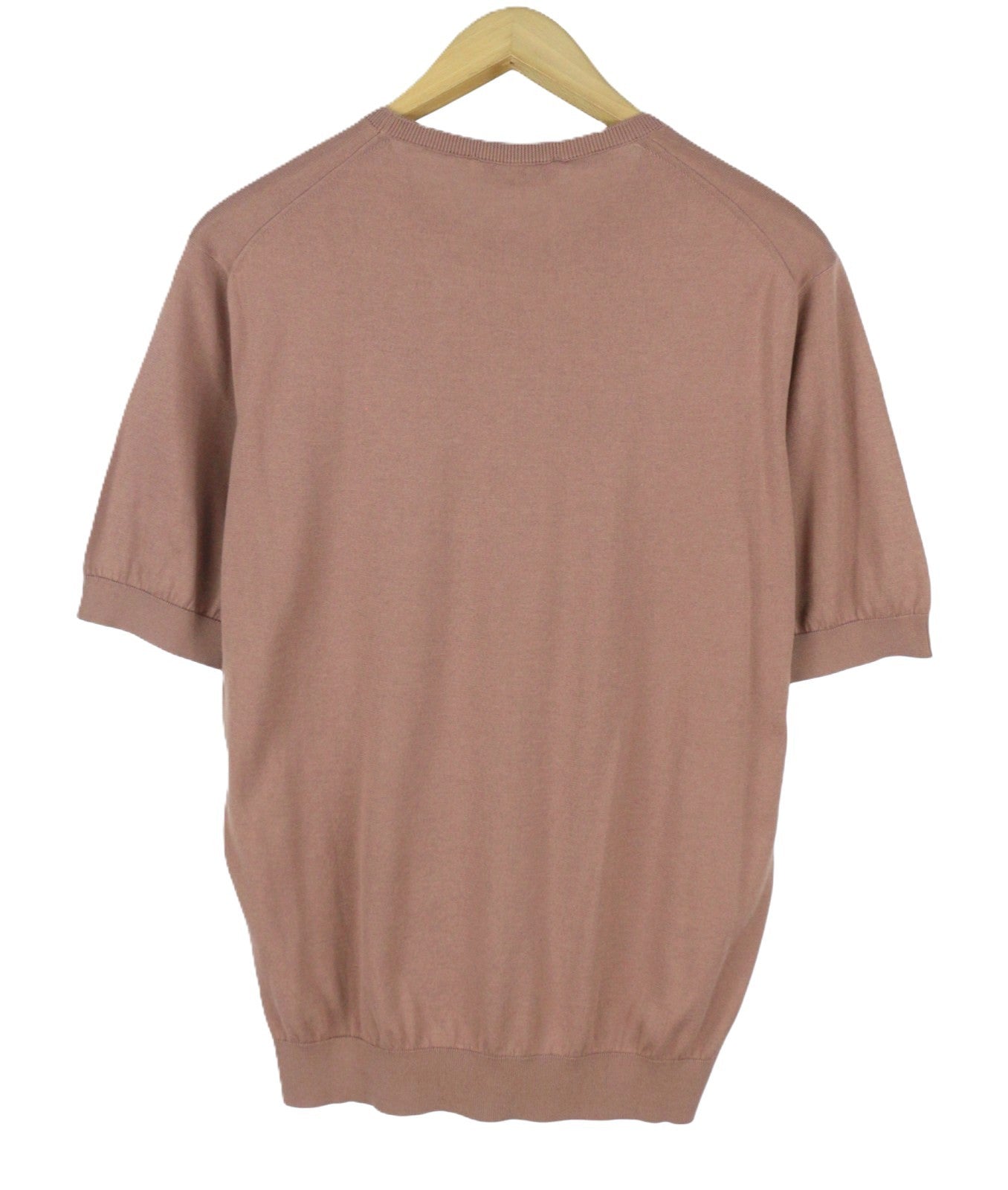 FILIPPO DE LAURENTIIS Men T-Shirt IT52 L Brown Crew Neck Cotton Short Sleeve