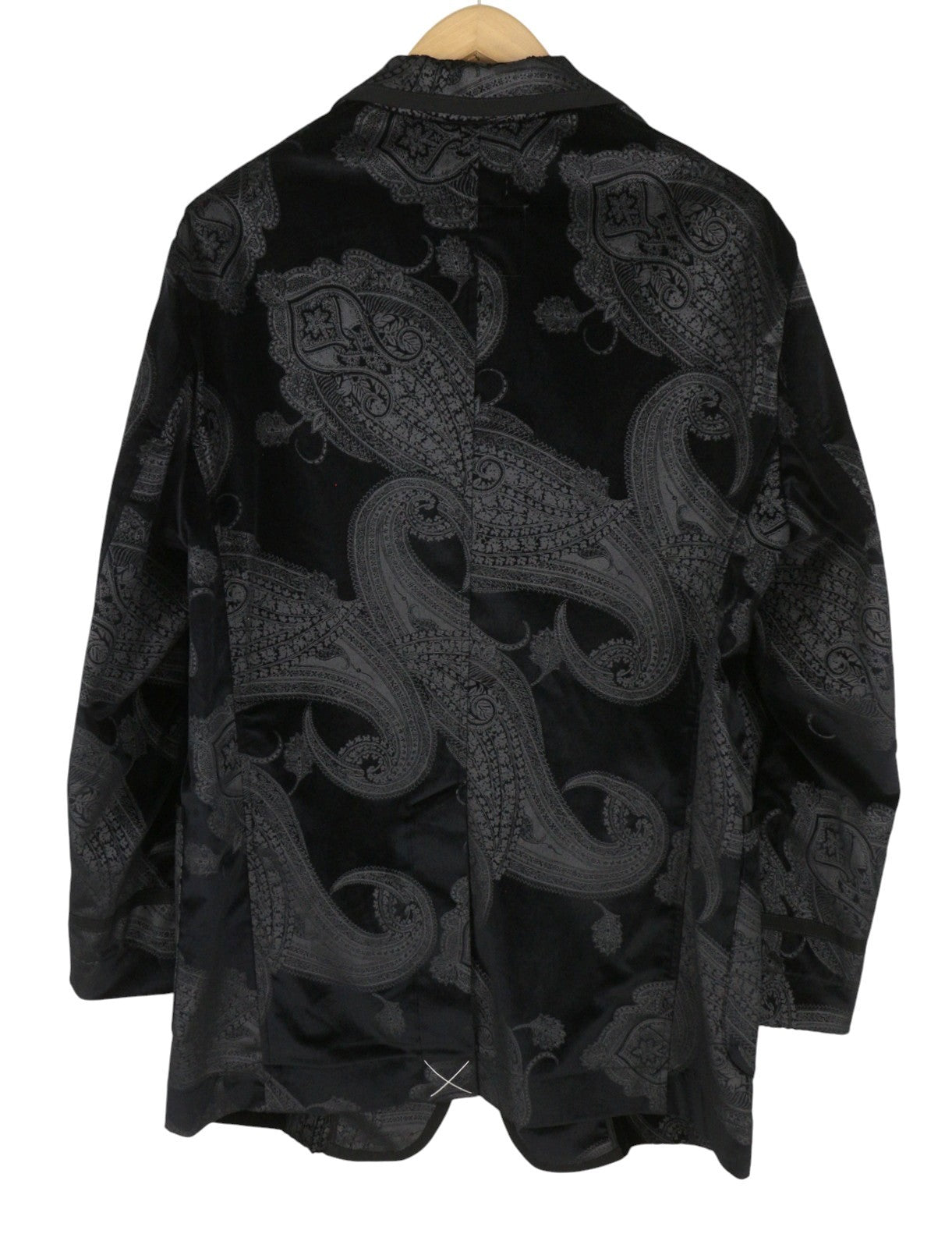 R13 Oversized Punk Rowing Women Blazer M Black Grey Paisley Jacquard RRP1795