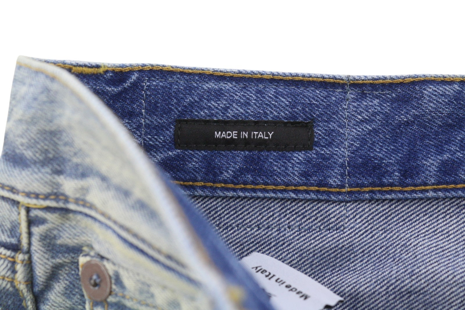 R13 Boyfriend Women Jeans 24 Jasper Straight Cropped Whiskers Faded Blue PF26