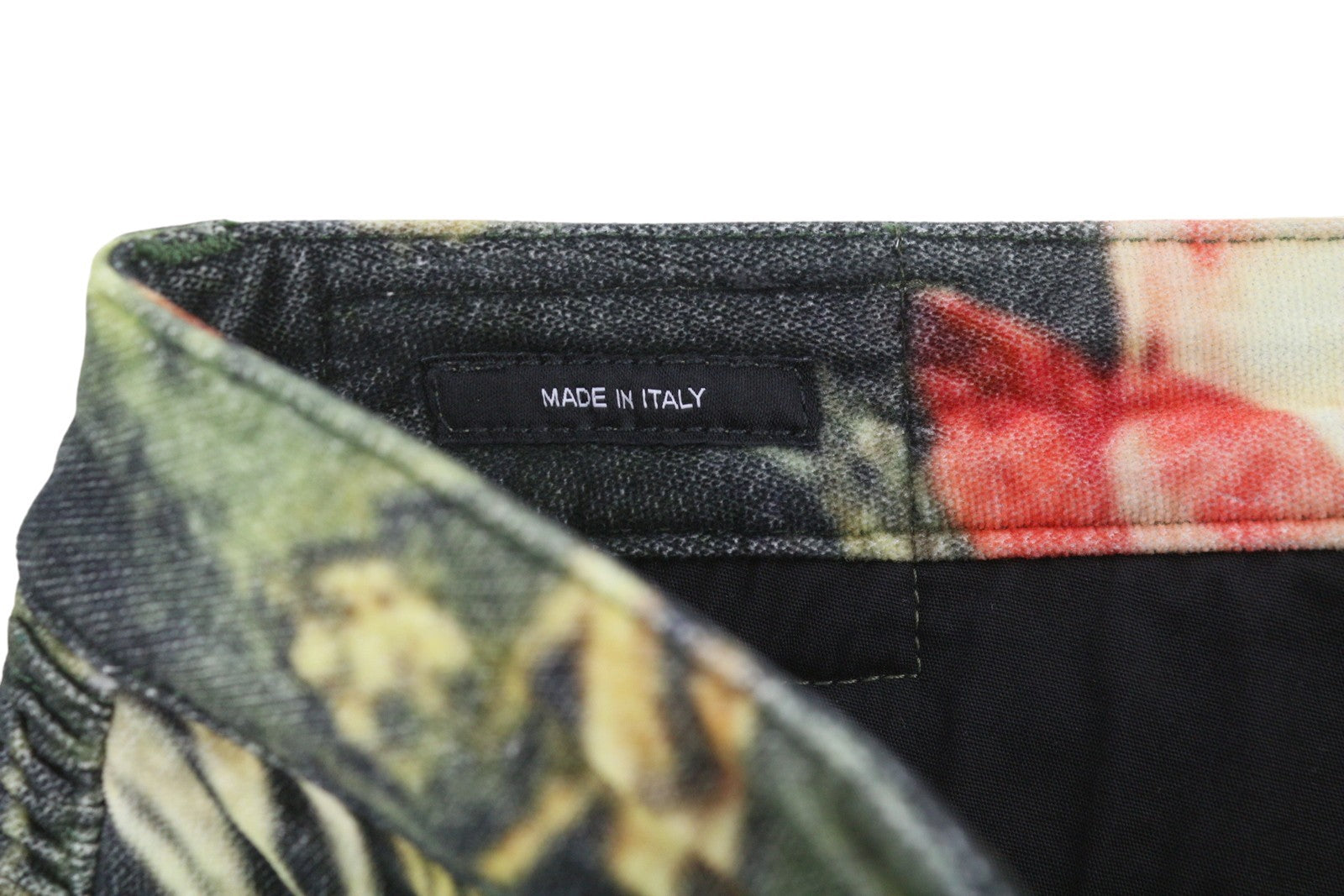 R13 Moto Boy Straight Women Trousers 25 Eden Velveteen Velvet Printed Cropped