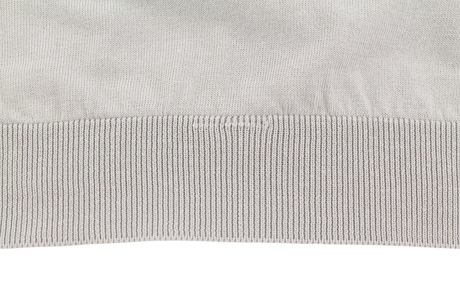 FILIPPO DE LAURENTIIS Men Polos IT60 3XL Grey Cotton Half Button Short Sleeve
