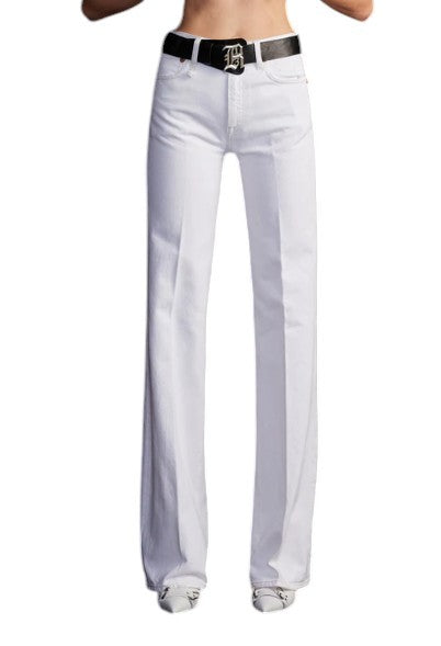 R13 Charlotte Women Jeans 26 Aerin White Flare High Rise SS26 RRP620
