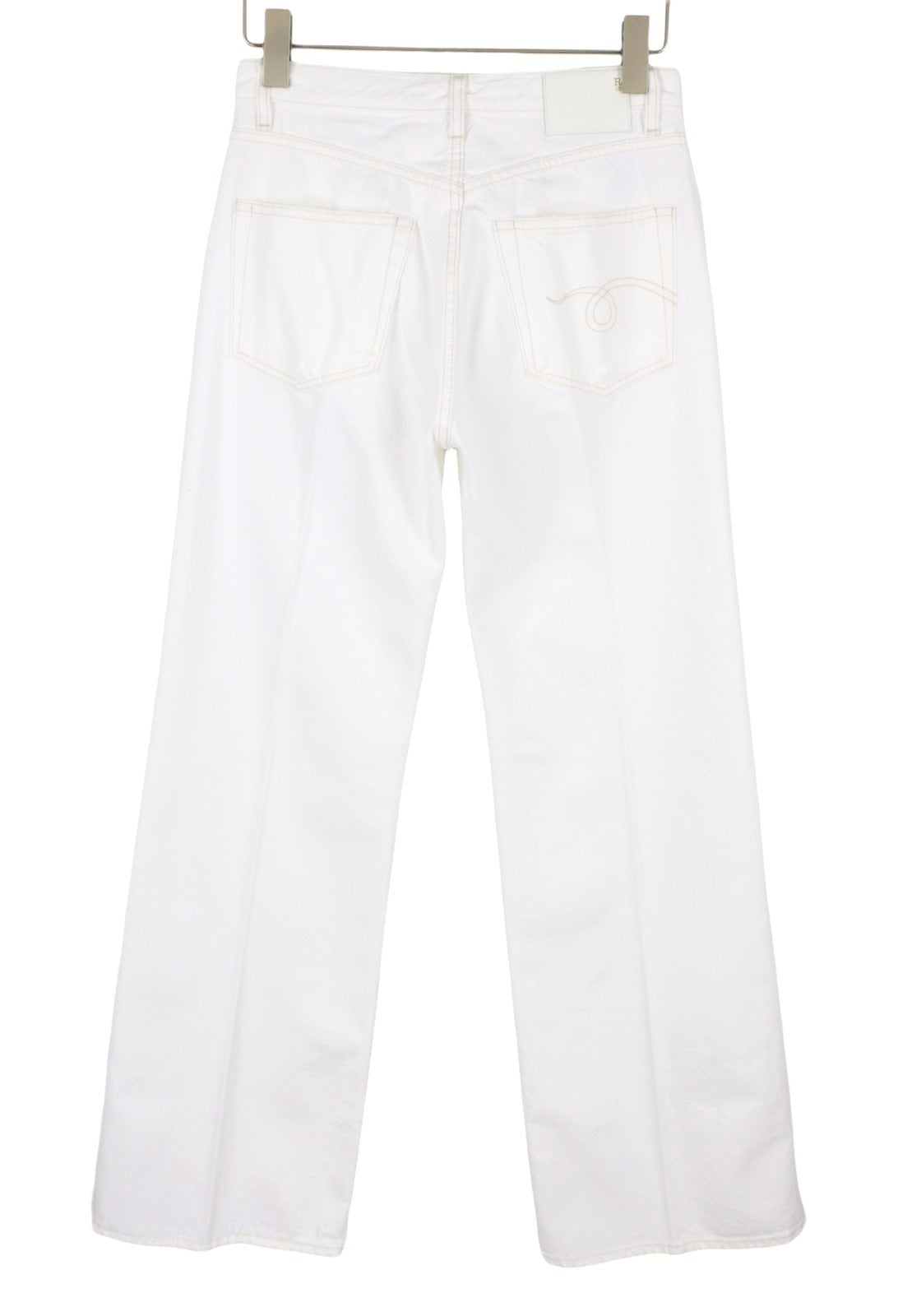 R13 Charlotte Women Jeans 26 Aerin White Flare High Rise SS26 RRP620
