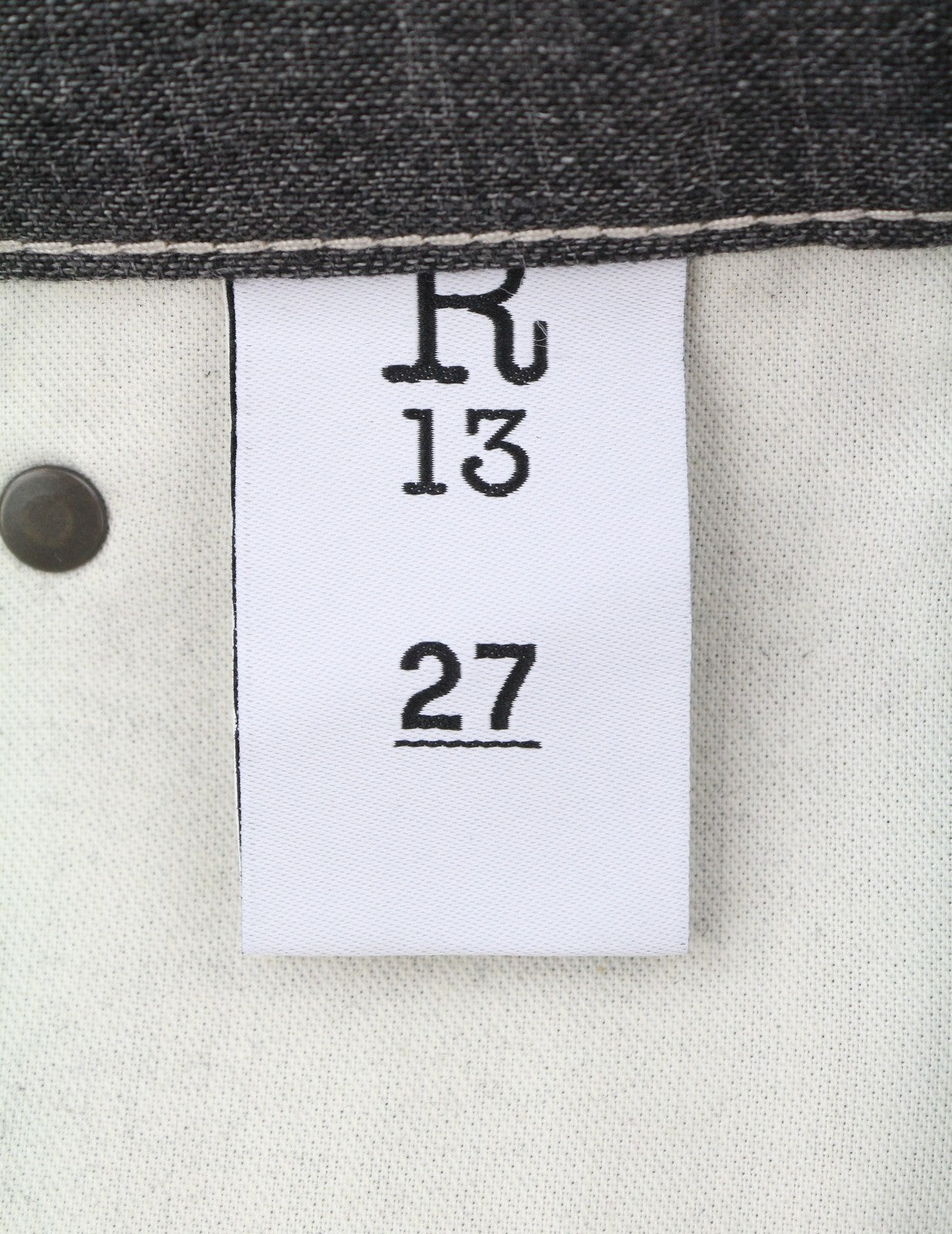 R13 X-BF Women Shorts 27 Charcoal Grey Linen Wide Slouchy Leg SS26 RRP735