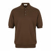 Brown Cotton Polos