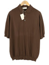 Brown Cotton Polos