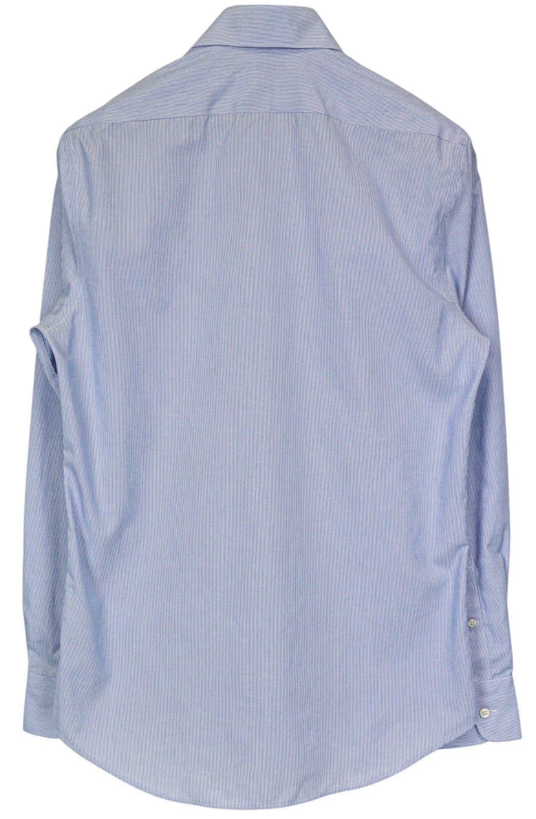 SUITSUPPLY Men Shirt 37/14 1/2 Extra Slim Blue Pure Cotton Striped Twill