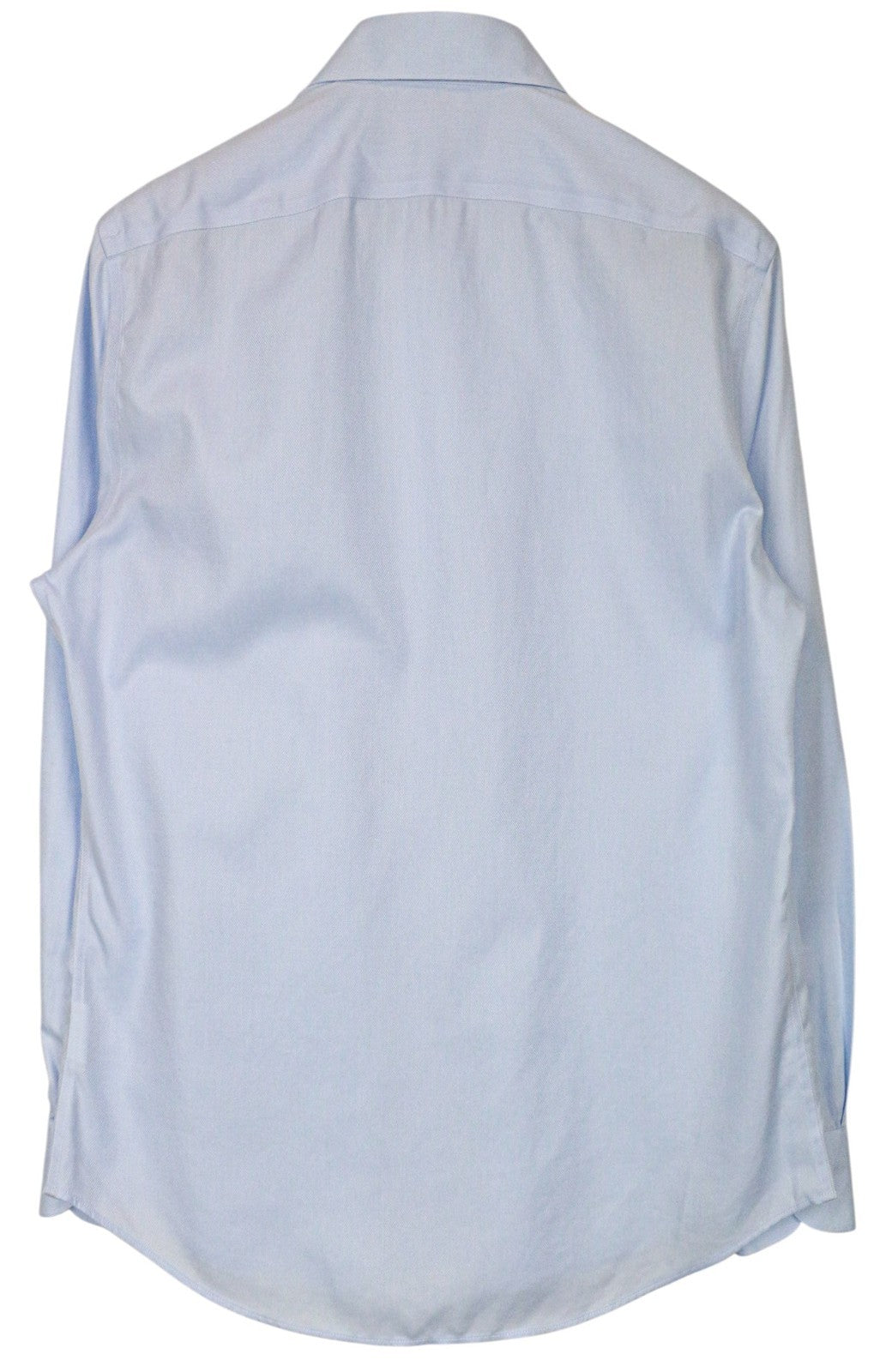 SUITSUPPLY Men Shirt 39/15 1/2 Slim Blue Pure Cotton Cutaway Long Sleeved