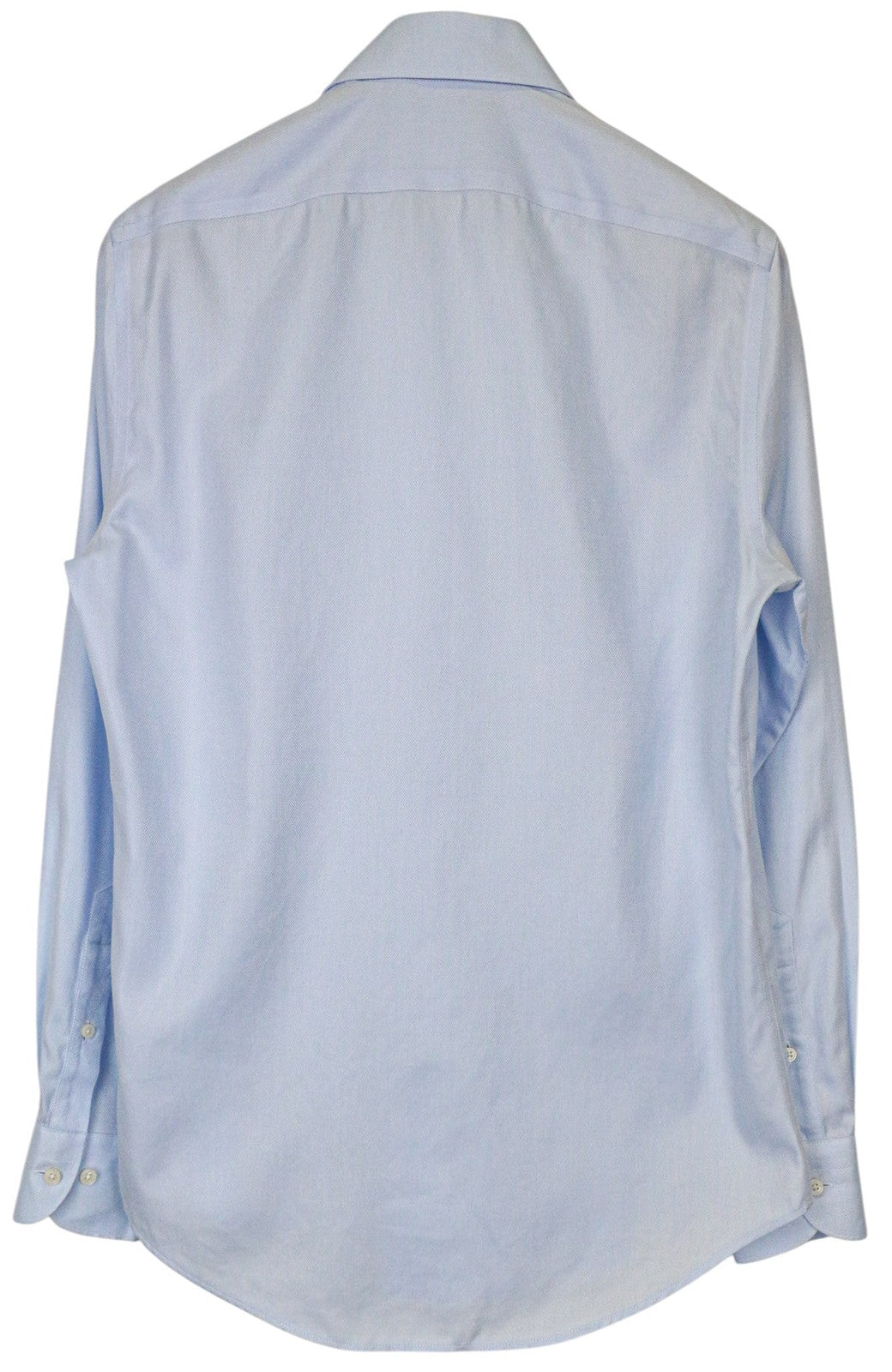 SUITSUPPLY Men Shirt 37/14 1/2 Slim Fit Blue Pure Cotton Button-Up Classic
