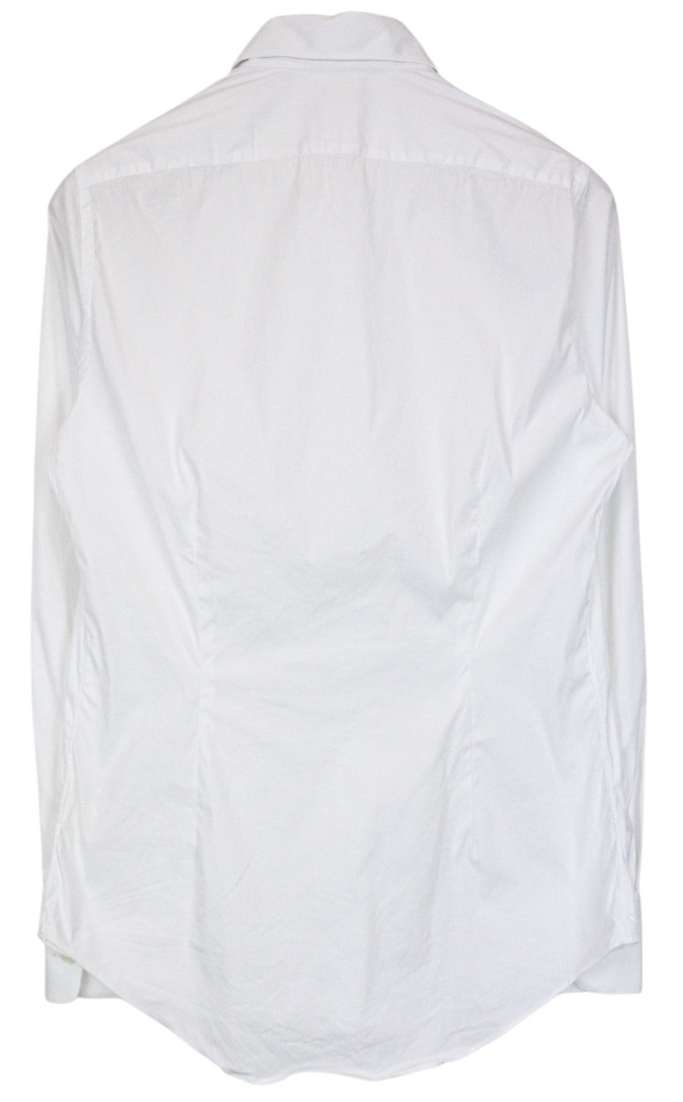 SUITSUPPLY Men Shirt ~2XS Extra Slim Cotton Stretch White Cutaway Classic