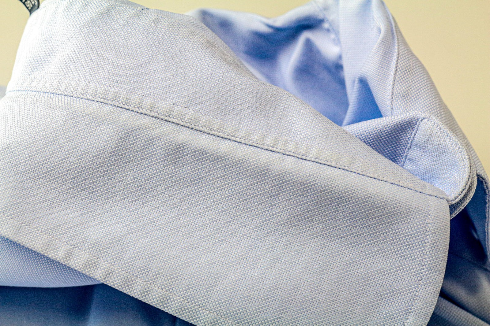 SUITSUPPLY Men Shirt 46/18 Blue Pure Cotton Button-Up Long Sleeved Formal
