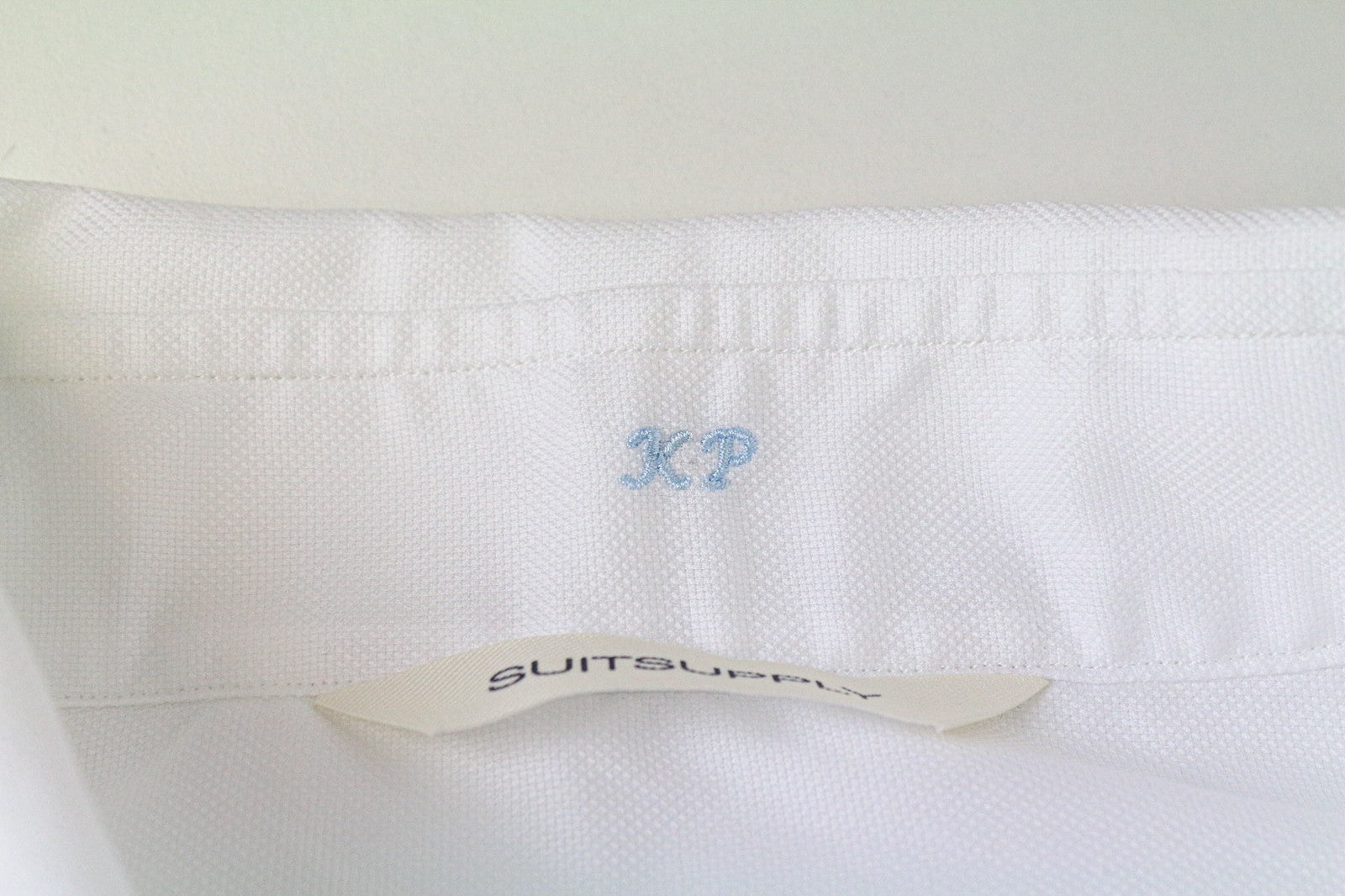 SUITSUPPLY Men Shirt M Slim Fit Pure Cotton White Spread Collared