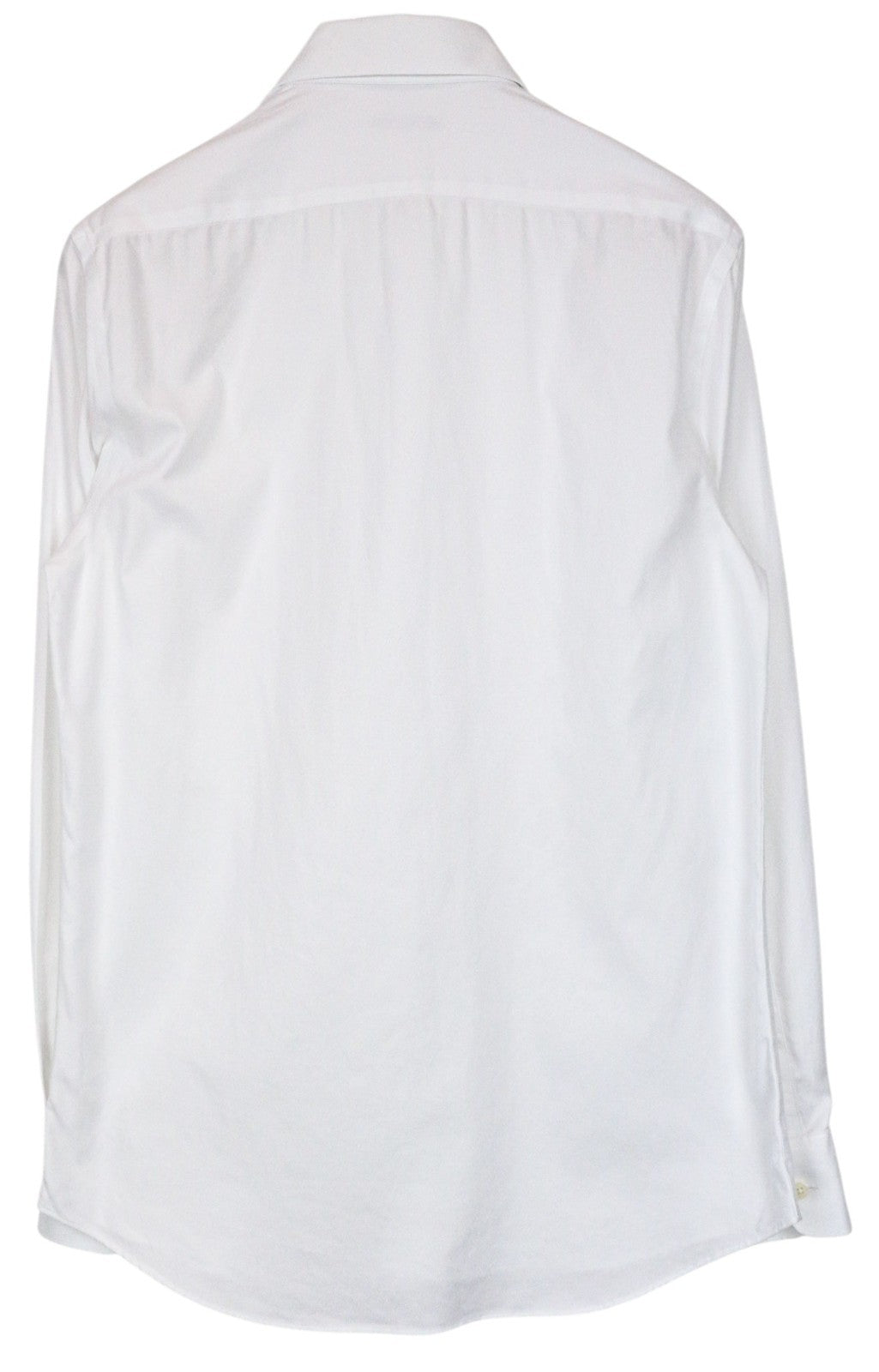 SUITSUPPLY Traveller Men Shirt 39/15 1/2 Extra Slim White Cotton Long Sleeve