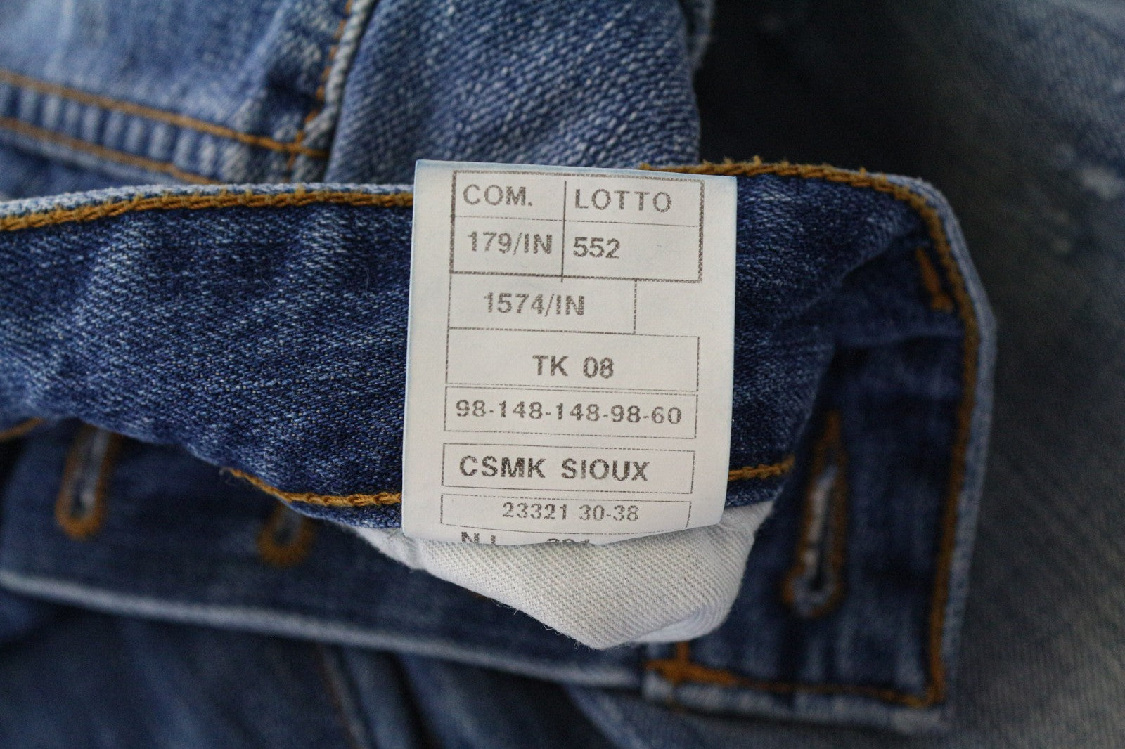 TAKESHY KUROSAWA TK 08 Men Jeans W34 Blue Non-Stretch Distressed Button Slim