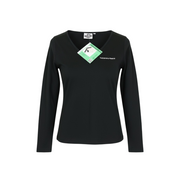 TUCANO URBANO T-TU Lady Women T-Shirt XS Black Jersey Pull On V-Neck Cotton