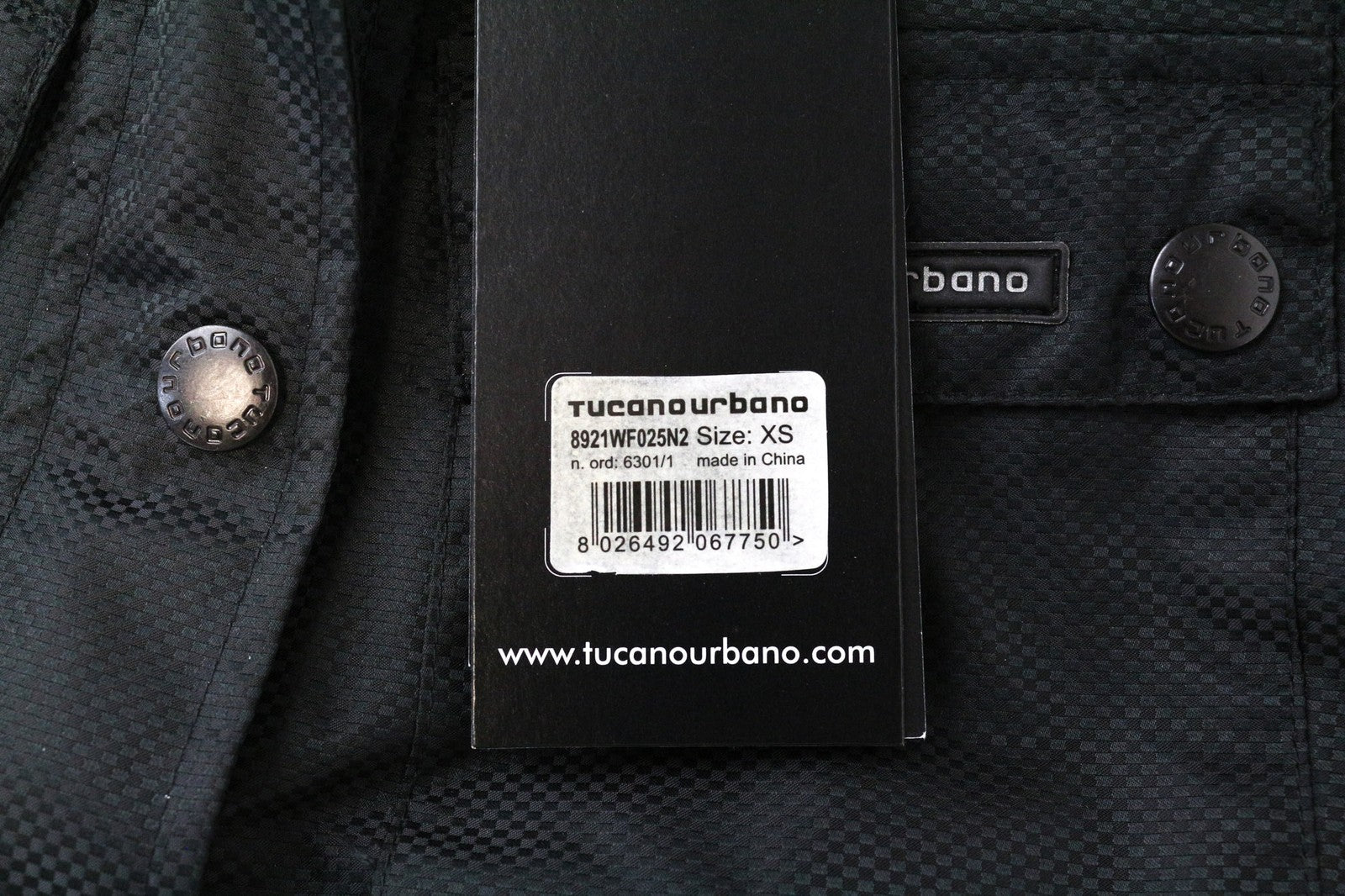 TUCANO URBANO Tina Women Jacket IT38 XS Black Breathable Windproof Waterpoof