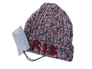 SCOTCH R'BELLE Women Hat One Size Pink Beanie Chunky Knit Patched Woo Blend